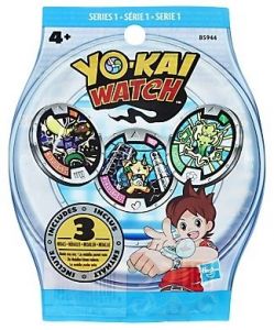 Medale w torebce niespodziance Yo-Kai Watch 3 szt
