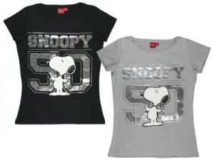T-shirt Snoopy - szary