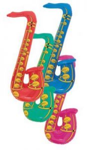 Dmuchana zabawka saksofon - losowy kolor