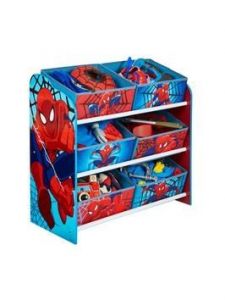 Półka z koszami na zabawki Spiderman