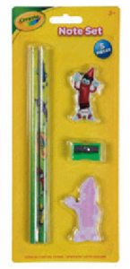 Zestaw Crayola: 2 ołówki HB, karteczki samoprzylepne, gumka, strugaczka