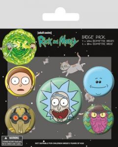 Przypinki Rick and Morty (Heads)
