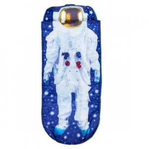 Przenośny dmuchany materac+śpiwór Jestem astronautą