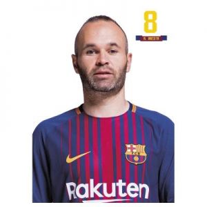 Kartka pocztowa Iniesta FC Barcelona