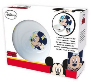 Zestaw śniadaniowy ceramiczny 3 częściowy Myszka Mickey