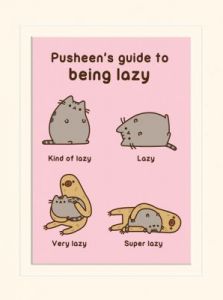 Plakat z passepartout Pusheen (Guide to Being Lazy)