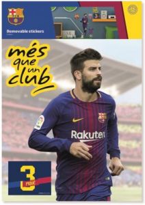 Naklejka ścienna zdejmowalna FC Barcelona – Pique -  2 arkusze