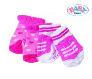 Baby Born Skarpetki Dla Lalki 2pack Biało-róż