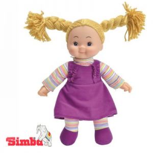 SIMBA Lalka Pyzatka w Sukience Fioletowej